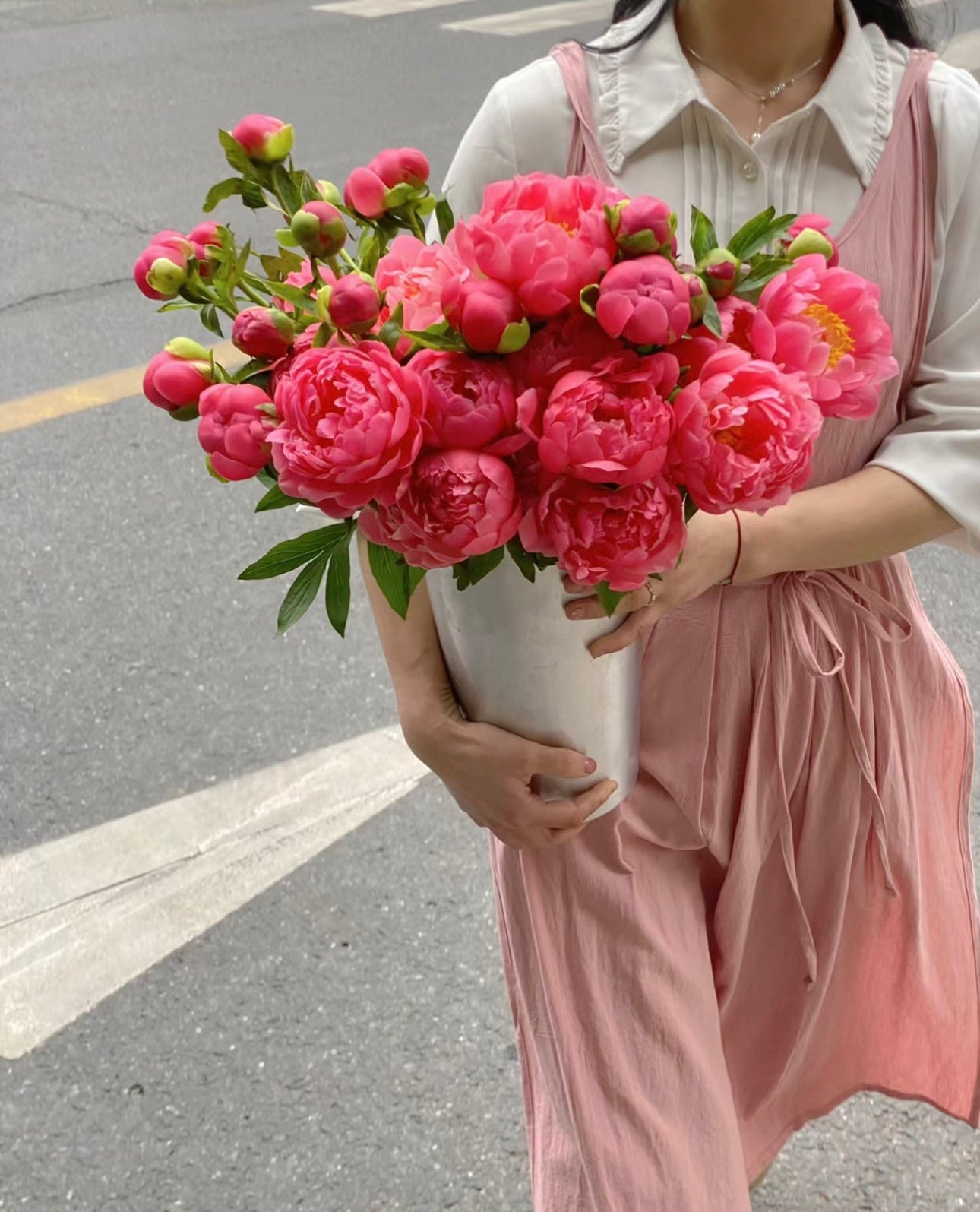 Coral Peony Bouquet