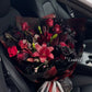 Midnight Crimson – Premium Dyed Bouquet