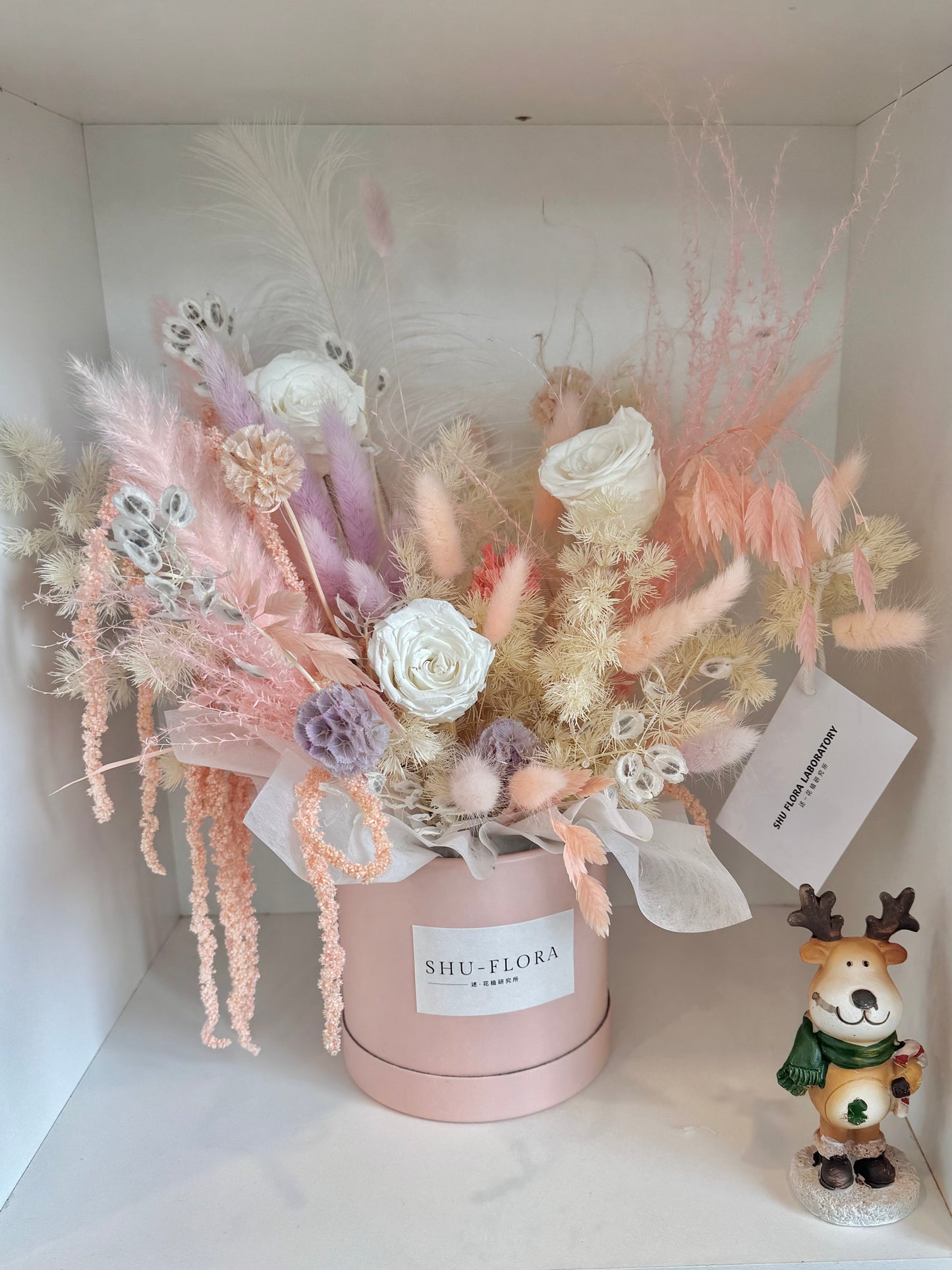 Pinkish Preserved Flower Box