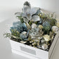 Silver&Blue Christmas Flower Box