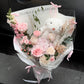 Blush & Bow Mixed flower Bouquet