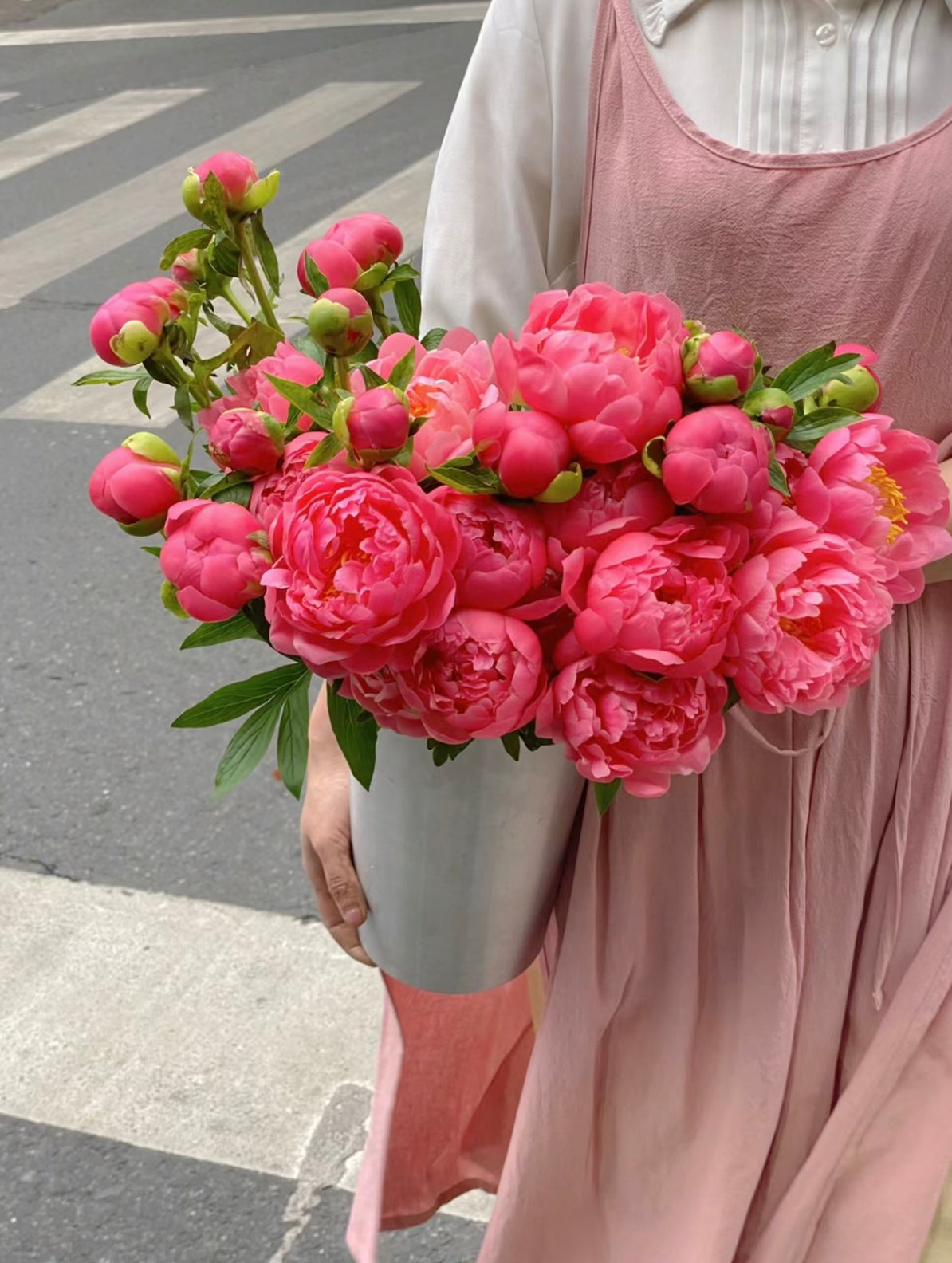 Coral Peony Bouquet