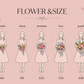 Blush & Bow Mixed flower Bouquet