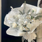 White&Silver Christmas Mixed Flower Bouquet