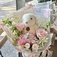 Blush & Bow Mixed flower Bouquet