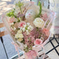 Blush & Bow Mixed flower Bouquet