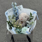 Blush & Bow Mixed flower Bouquet