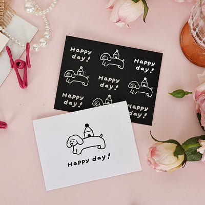 Happy Day Puppy Card