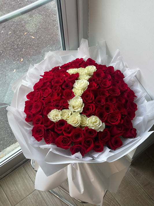 Rose Hug With Number