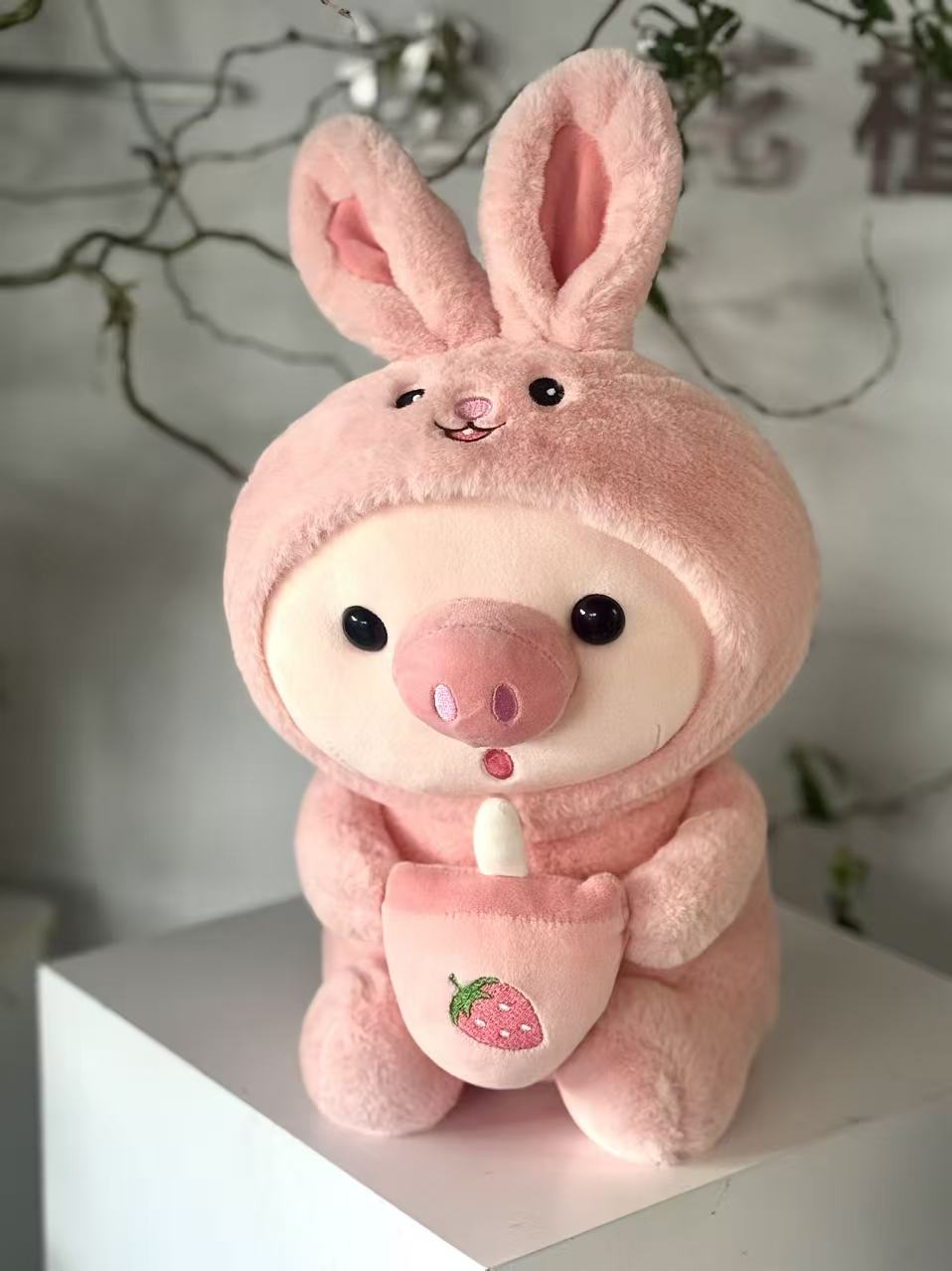 Shu Plush - Peachy Unicorn Pig
