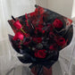 Midnight Crimson – Premium Dyed Bouquet