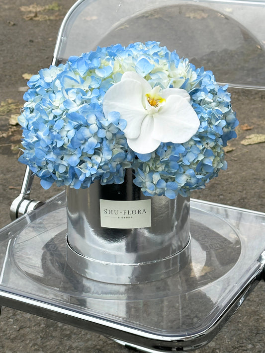 Blue Hydrangea Flower Box