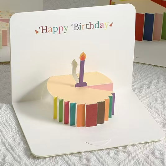 Happy Birthday Cake Pop-Up Card