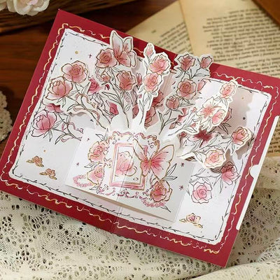 Blooming Rose Pop-Up Card